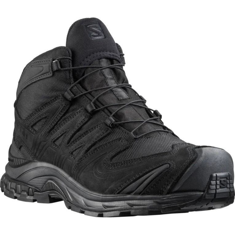 Black Salomon Xa Forces Mid GTX EN Women's Tactical Boots | PH 91260V